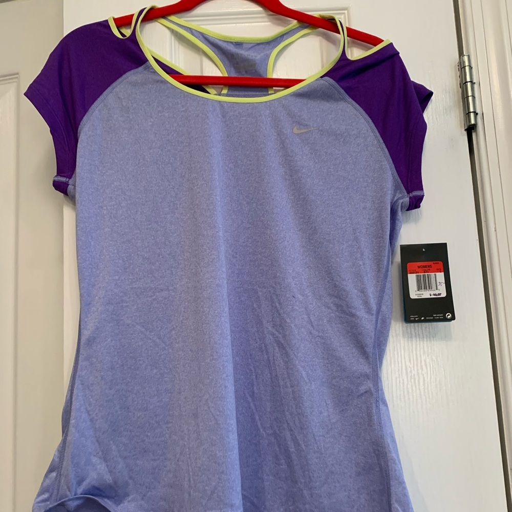 Brand New Nike Cut-Out Workout & Exercise T-Shirt